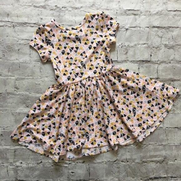 Dot Dot Smile Dress, Geometric Triangles - Picture 4 of 5